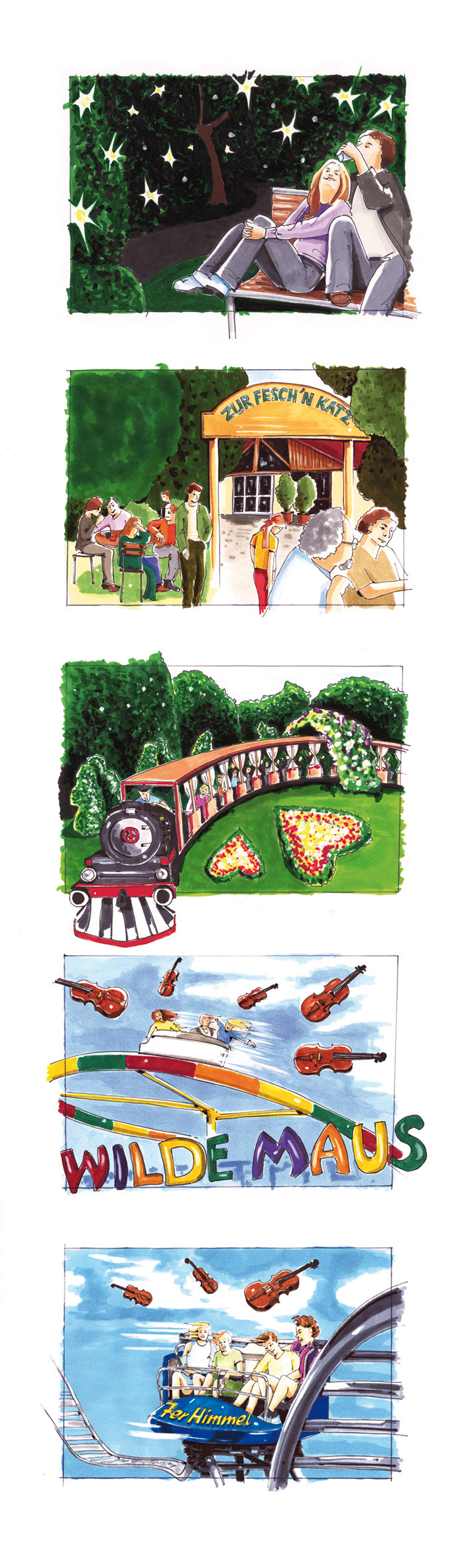 wiener prater, storyboard, illustration